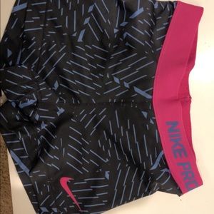 Nike pro spandex shorts